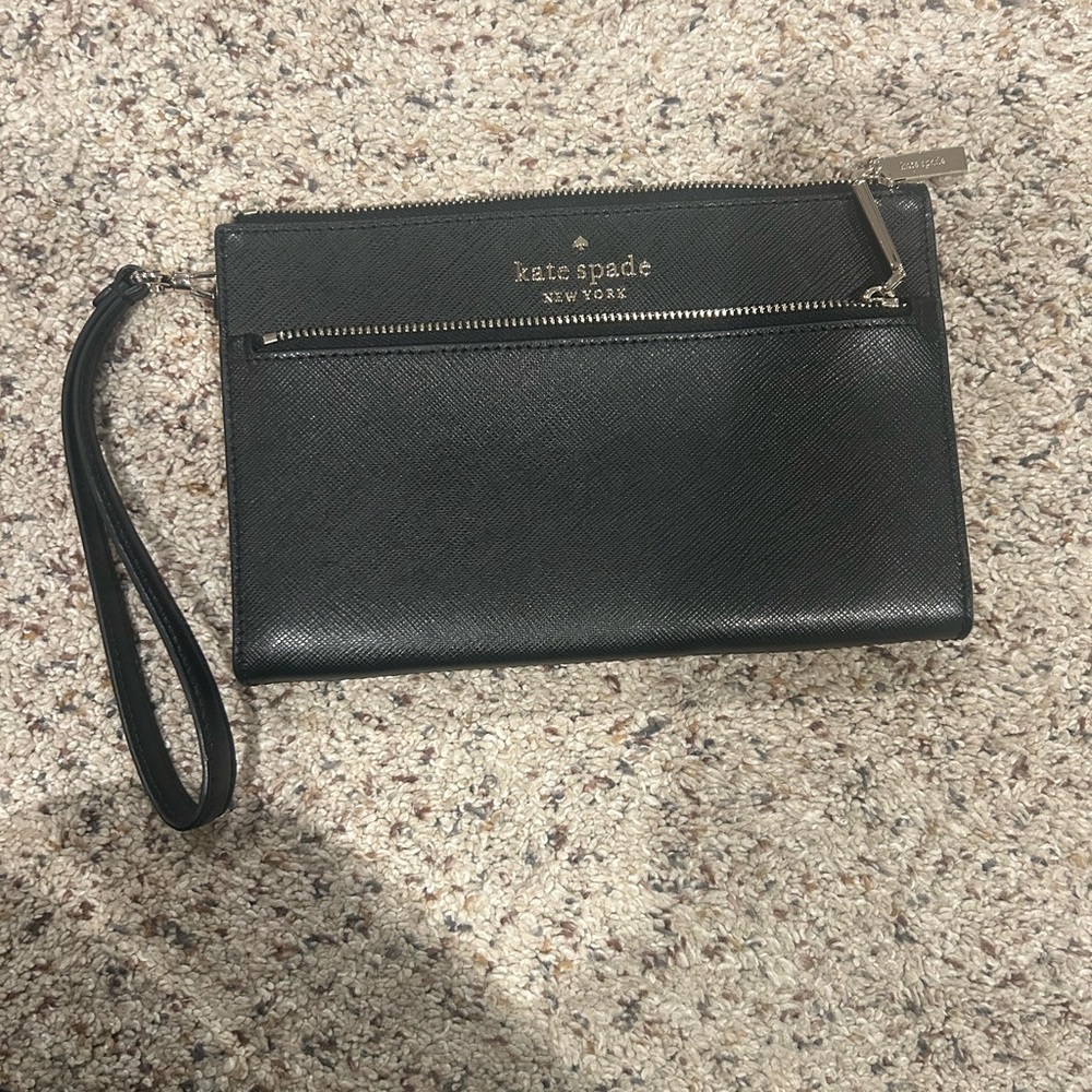 Kate Spade Black Wristlet Clutch